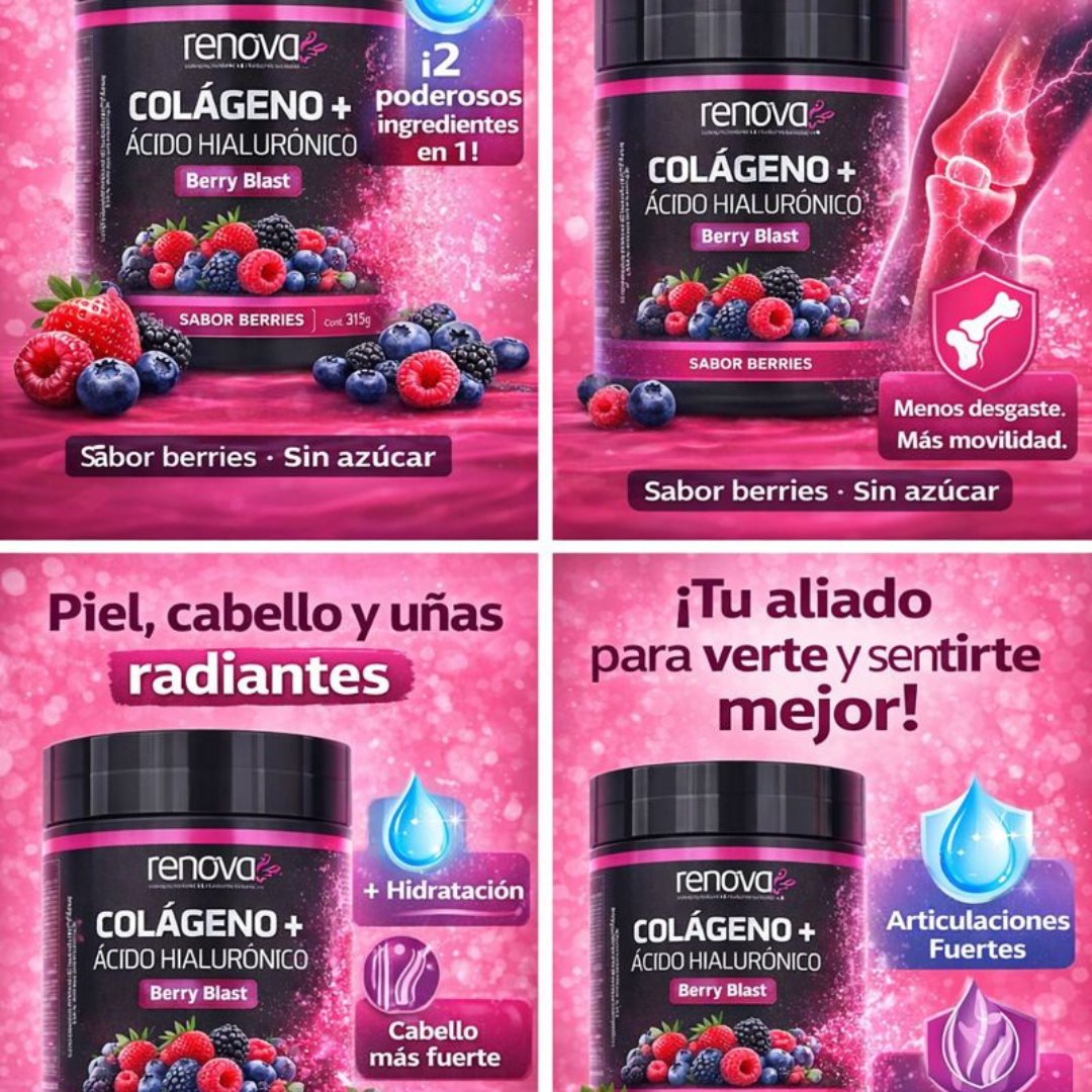 Colágeno Renova® con Ácido Hialurónico - Cuidado Integral Diario