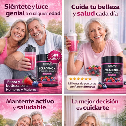 Colágeno Renova® con Ácido Hialurónico - Cuidado Integral Diario