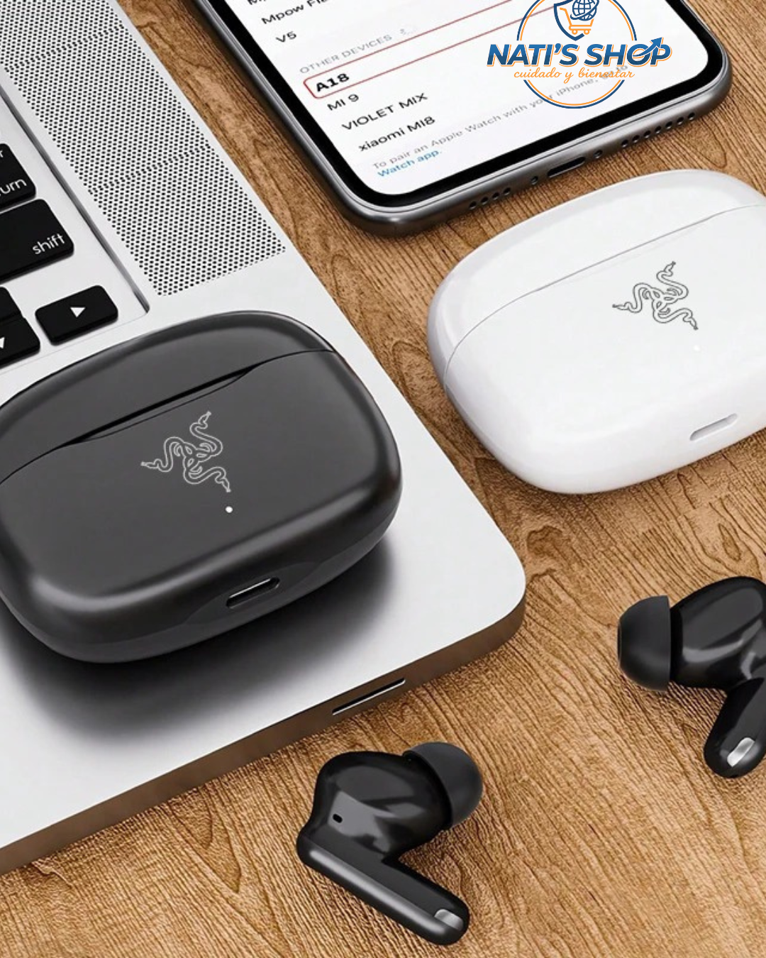 🎧auriculares inalámbricos con Bluetooth, intrauditivos estéreo HiFi.