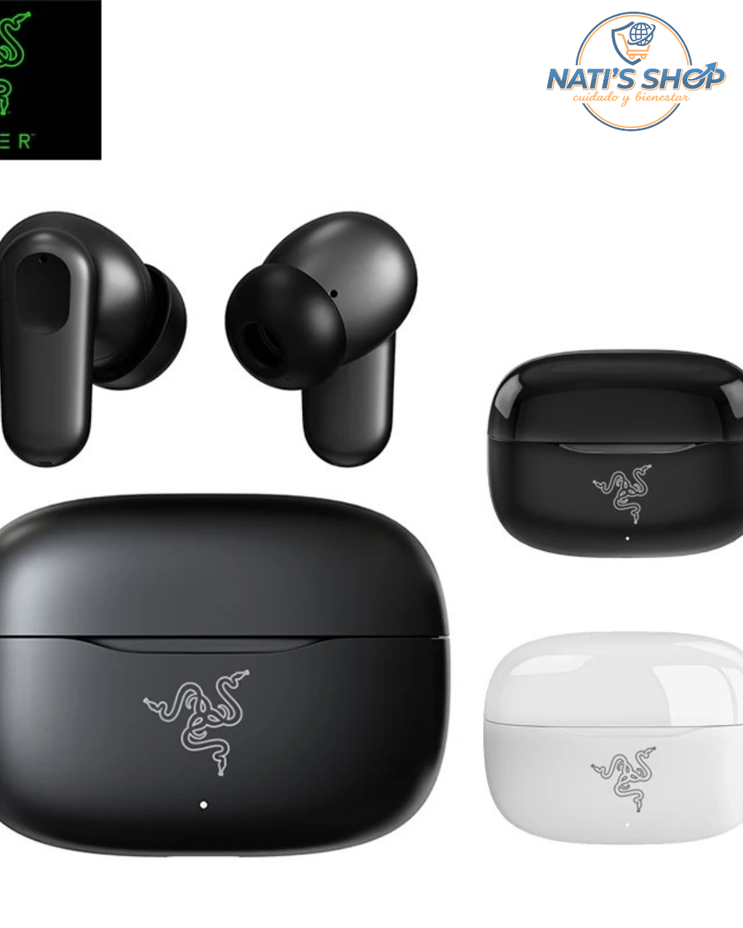 🎧auriculares inalámbricos con Bluetooth, intrauditivos estéreo HiFi.